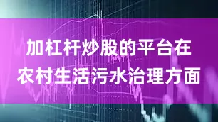 加杠杆炒股的平台　　在农村生活污水治理方面